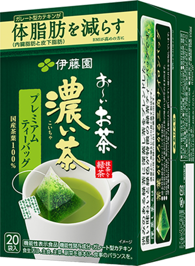 お～いお茶濃い茶 プレミアムティーバッグ