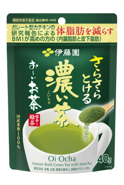 お~いお茶 濃い茶 さらさら抹茶入り緑茶 40g