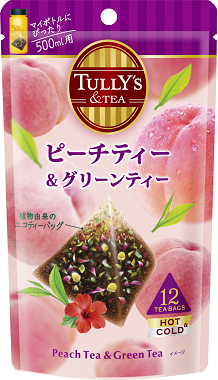 TULLY’S &TEA ピーチティー＆グリーンティー 12袋