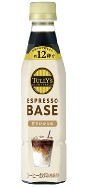 TULLY’S COFFEE ESPRESSO BASE 甘さひかえめ PET 340ml