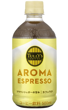 TULLY’S COFFEE AROMA ESPRESSO カフェラテ PET 500ml