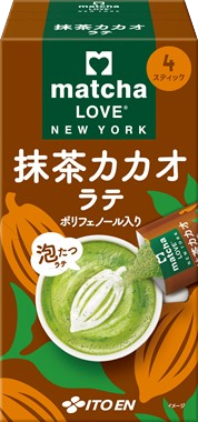 ｍａｔｃｈａ ＬＯＶＥ ＮＥＷ ＹＯＲＫ 抹茶カカオラテ スティック ４本