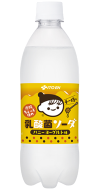 チー坊の乳酸菌ソーダ 炭酸ちょっと強め ハニーヨーグルト味 PET 500ml