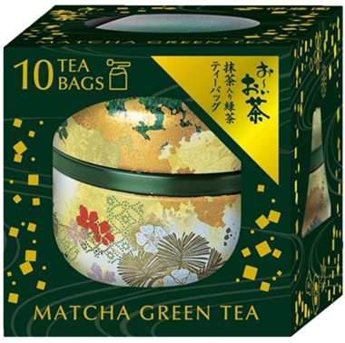 茶缶入り お～いお茶 抹茶入り緑茶ティーバッグ １０袋